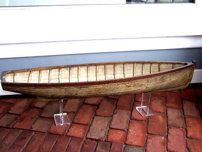 A Wonderful Folk Art Model of a Long Boat or Dory with Original Surface circa 1865-1875 — image 2